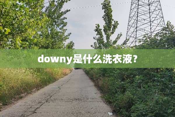 downy是什么洗衣液？