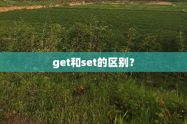 get和set的区别？