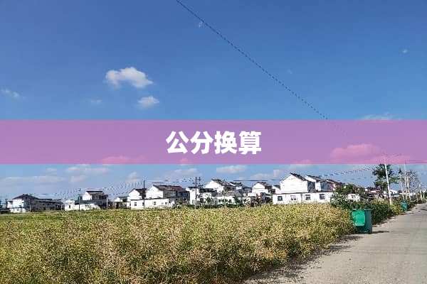 公分换算