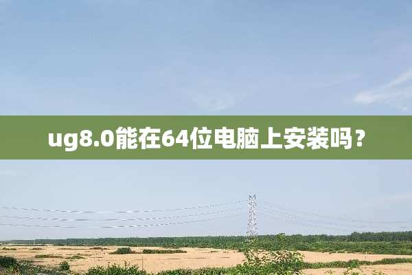 ug8.0能在64位电脑上安装吗？