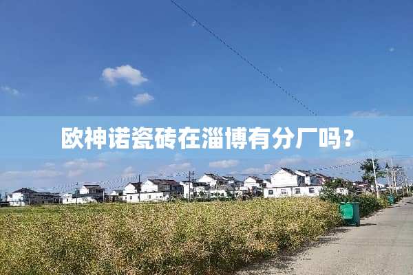 欧神诺瓷砖在淄博有分厂吗？