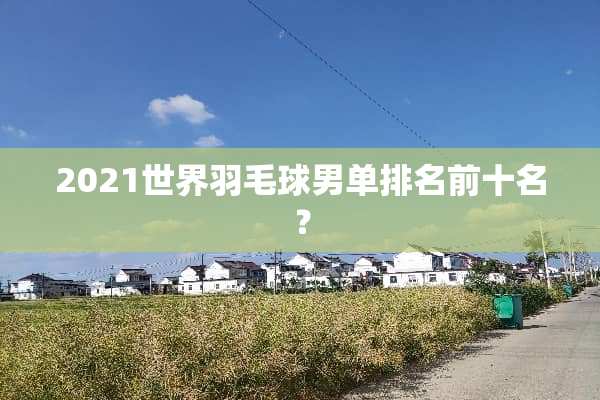 2021世界羽毛球男单排名前十名？