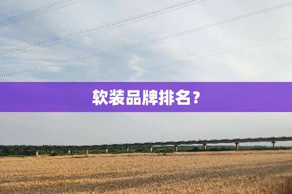 软装品牌排名？