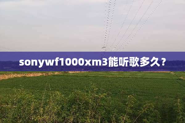 sonywf1000xm3能听歌多久？