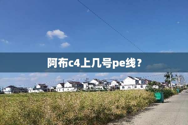 阿布c4上几号pe线？