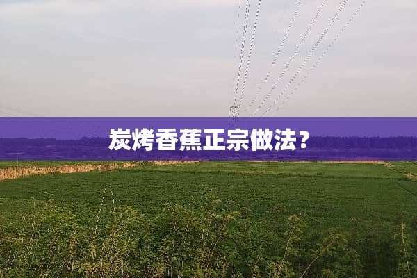 炭烤香蕉正宗做法？