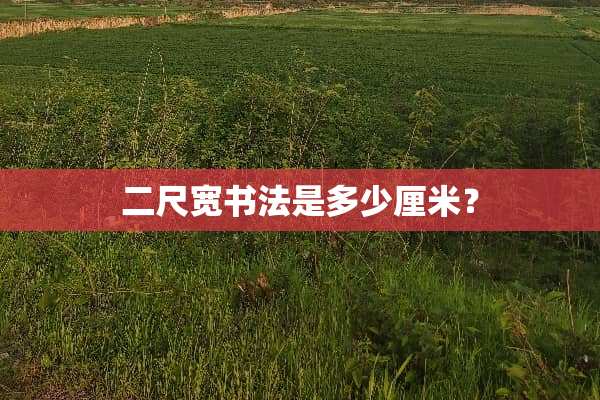 二尺宽书法是多少厘米？
