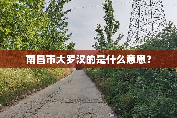 南昌市大罗汉的是什么意思？