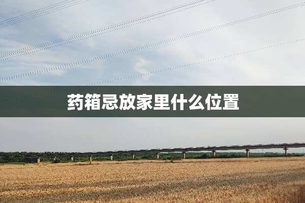 药箱忌放家里什么位置