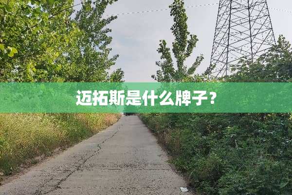 迈拓斯是什么牌子？