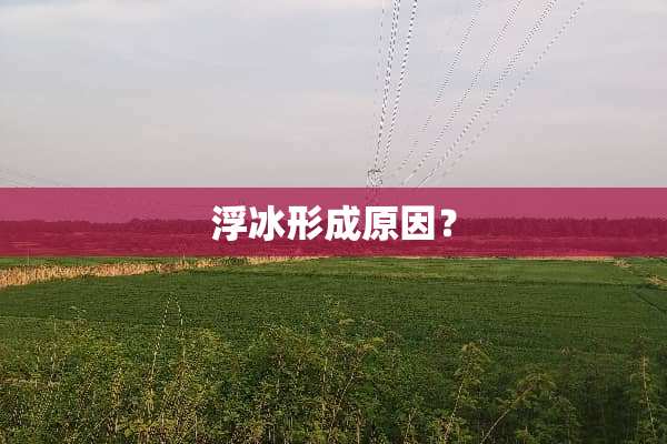 浮冰形成原因？