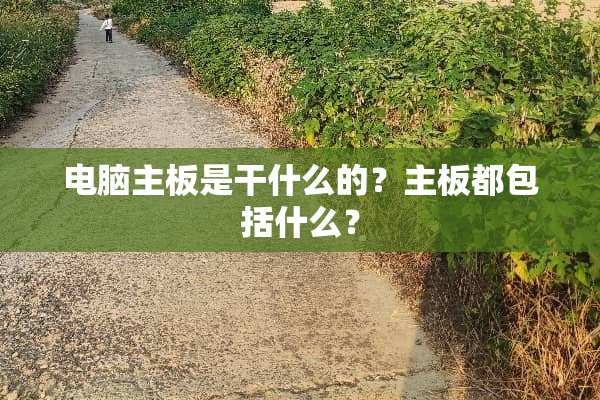 电脑主板是干什么的？主板都包括什么？