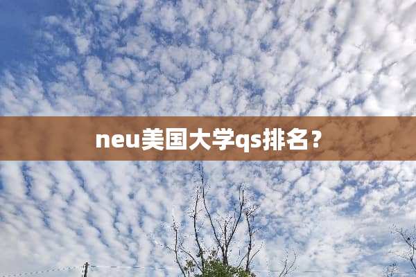 neu美国大学qs排名？