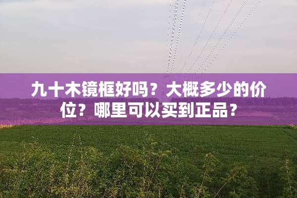 九十木镜框好吗？大概多少的价位？哪里可以买到正品？
