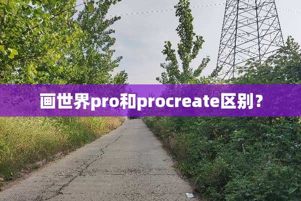 画世界pro和procreate区别？