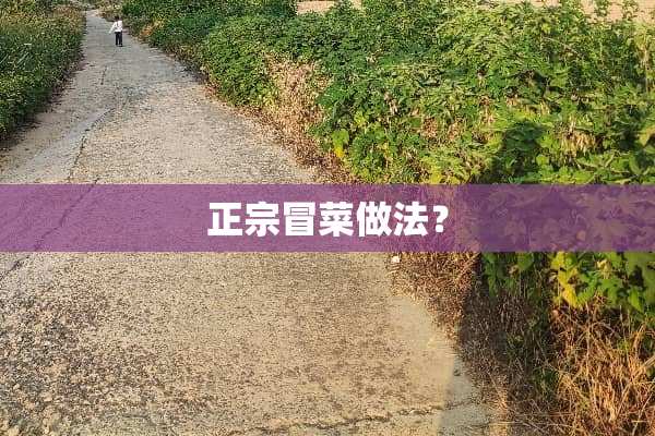 正宗冒菜做法？