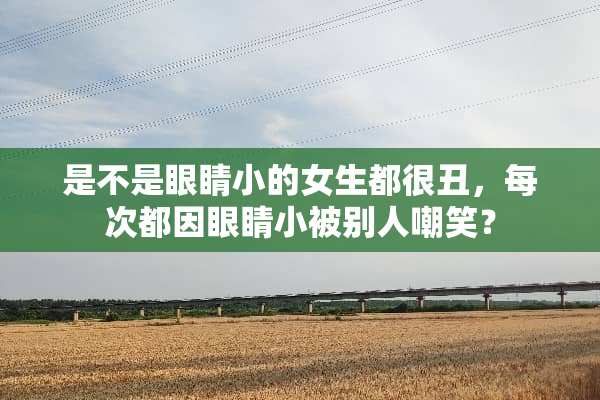 是不是眼睛小的女生都很丑，每次都因眼睛小被别人嘲笑？
