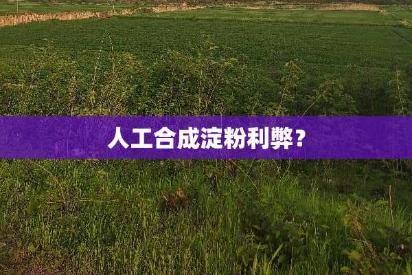 人工合成淀粉利弊？