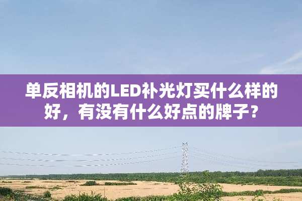 单反相机的LED补光灯买什么样的好，有没有什么好点的牌子？