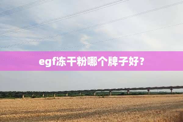 egf***哪个牌子好？