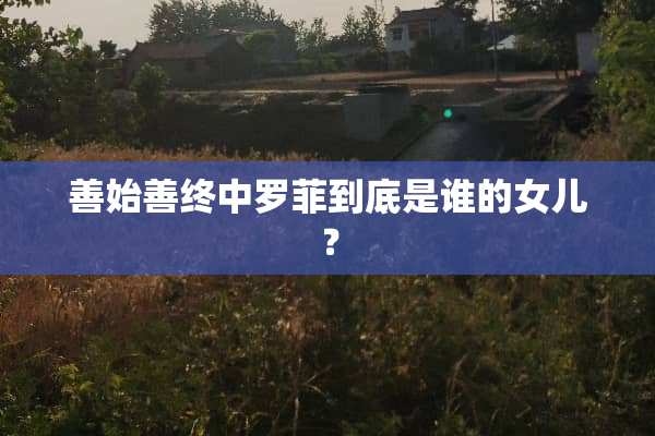 善始善终中罗菲到底是谁的女儿？