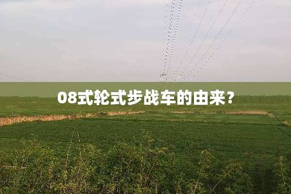08式轮式步战车的由来？