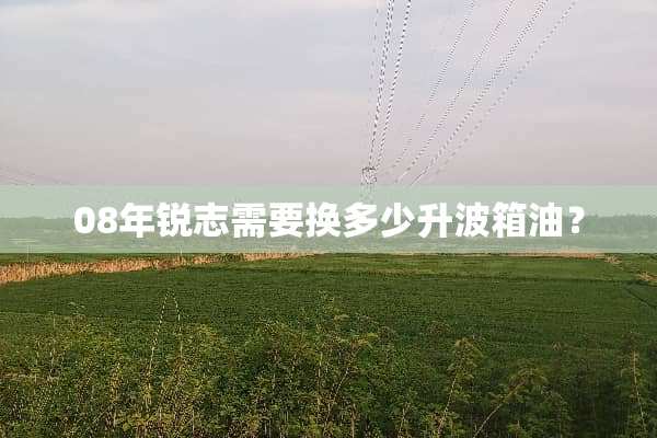 08年锐志需要换多少升波箱油？