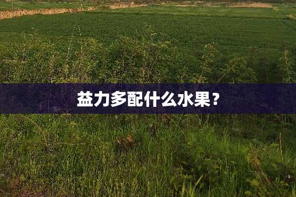 益力多配什么水果？
