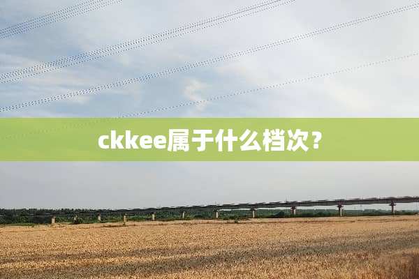 ckkee属于什么档次？