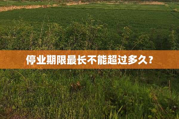 停业期限最长不能超过多久？