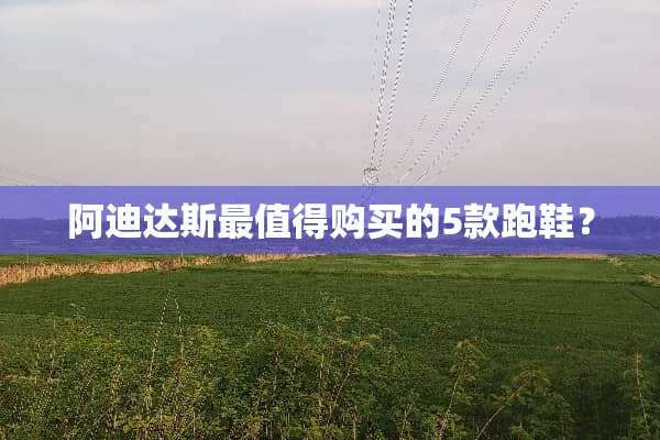 阿迪达斯最值得购买的5款跑鞋？