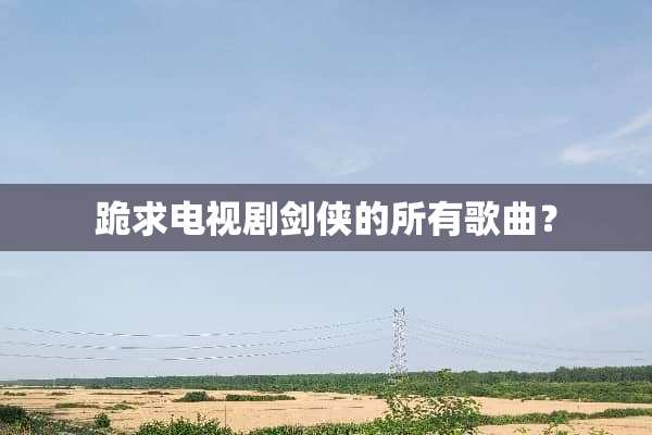 跪求电视剧剑侠的所有歌曲？