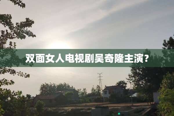 双面女人电视剧吴奇隆主演？