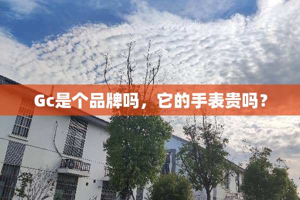 Gc是个品牌吗，它的手表贵吗？