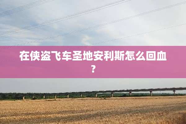 在侠盗飞车圣地安利斯怎么回血?