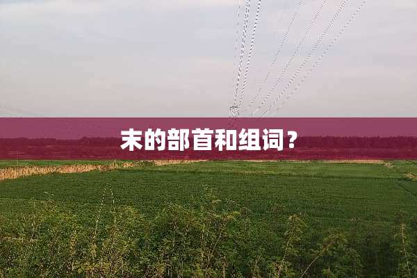 末的部首和组词？