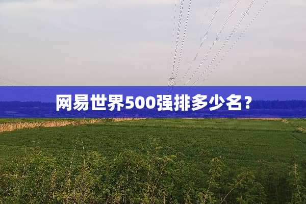 网易世界500强排多少名？