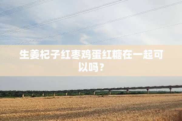 生姜杞子红枣鸡蛋红糖在一起可以吗？
