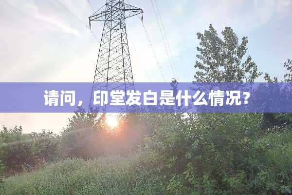 请问，印堂发白是什么情况？