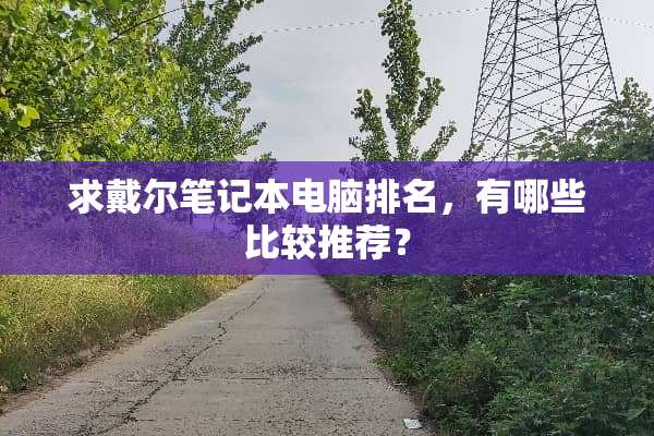 求戴尔笔记本电脑排名，有哪些比较推荐？
