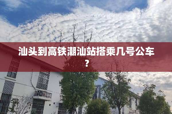 汕头到高铁潮汕站搭乘几号公车？