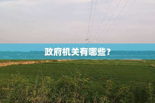 **机关有哪些？