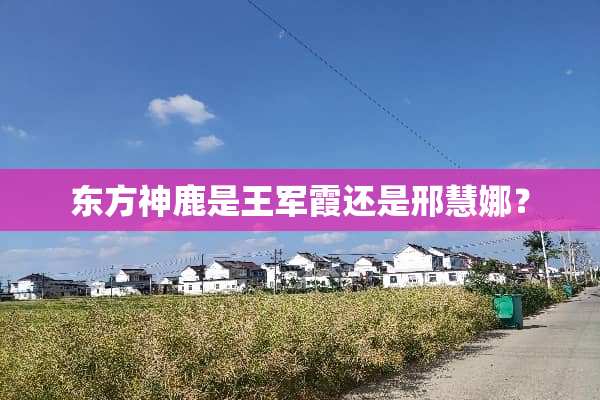 东方神鹿是王军霞还是邢慧娜？
