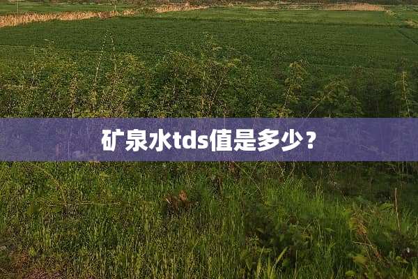 矿泉水tds值是多少？