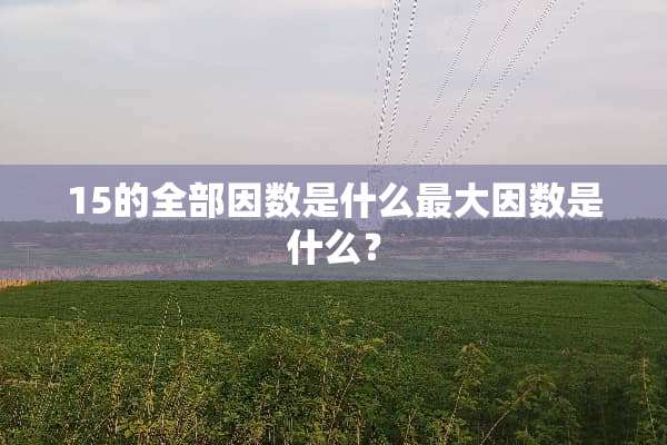 15的全部因数是什么最大因数是什么？