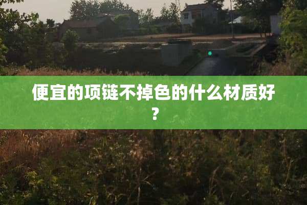 便宜的项链不掉色的什么材质好？