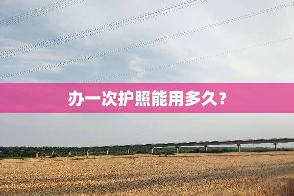 办一次护照能用多久？