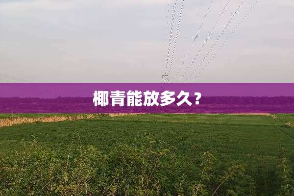 椰青能放多久？