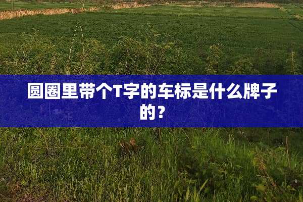 圆圈里带个T字的车标是什么牌子的？