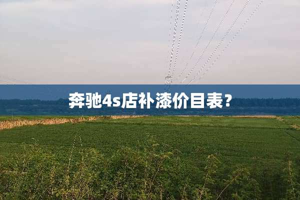 奔驰4s店补漆价目表？